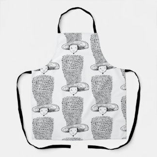 Tablier Chapeau de fleurs
