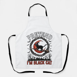 Tablier Chapeau de sorcière de chat noir de prétendue Hall
