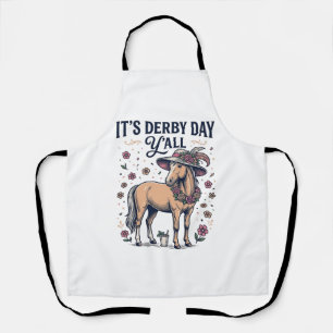Tablier Chapeau floral de cheval de Derby Day Y’all