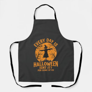 Tablier Chaque Jour Est Halloween Épouvantail Sorcière Con