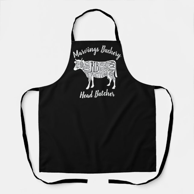 Tablier charcuterie de boucherie de vache fermière charcut (Recto)