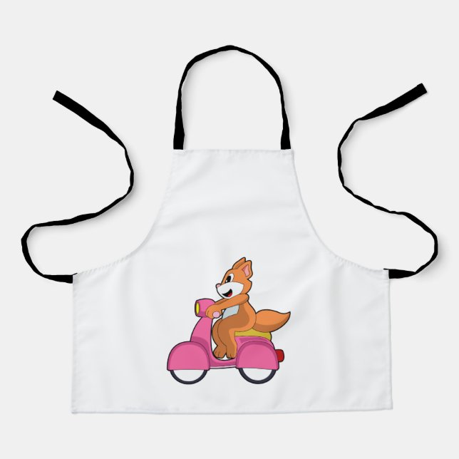 Tablier Chat comme Biker avec Scooter.PNG (Recto)