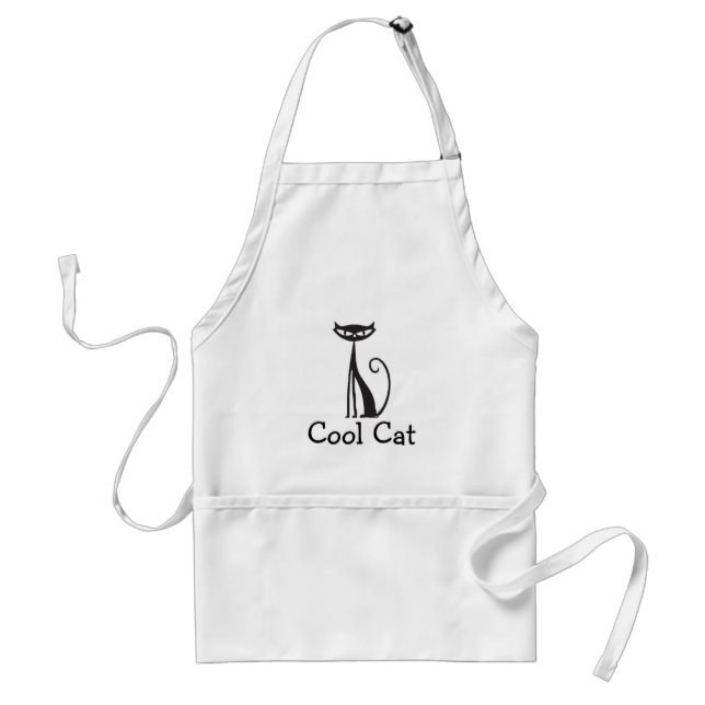Tablier Chat Cool Cuisinier (Devant)