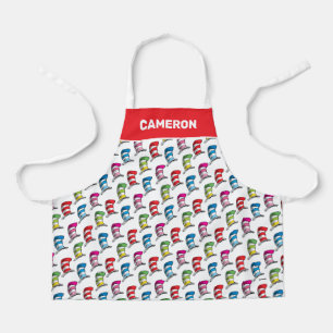 Tablier Chat Dans Le Casquette Colorful Casquette Motif