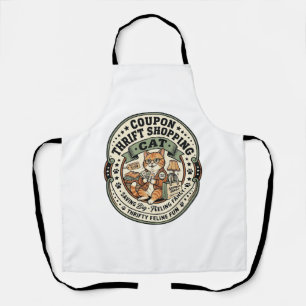 Tablier Chat de shopping Coupon Thrift Shopping 