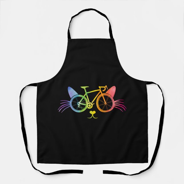 Tablier Chat de vélo LGBT (Recto)