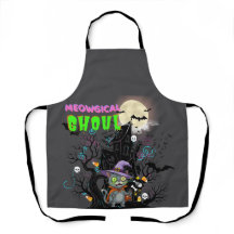 Chat d'Halloween "Meowgical Ghoul" Sorcière Kitten