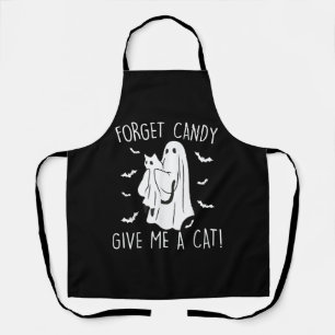 Tablier Chat drôle d'Halloween Fantôme de chat oublie des