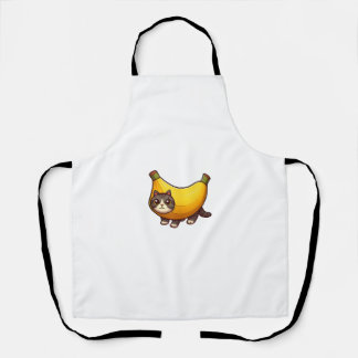 Tablier Chat en costume de banane