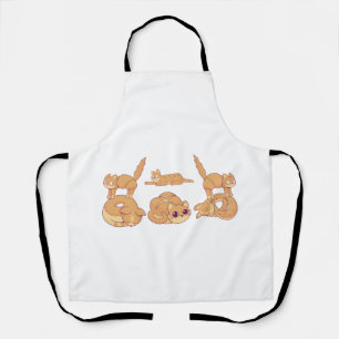 Tablier Chat faisant des biscuits