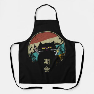 Tablier Chat japonais vintage Kawaii Style rétro Chat Kitt