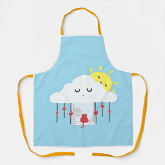 Tablier Chat Joyeux & Nuage Ensoleillé