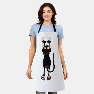Tablier chat noir
