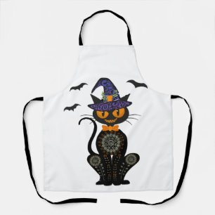 Tablier Chat Noir Halloween