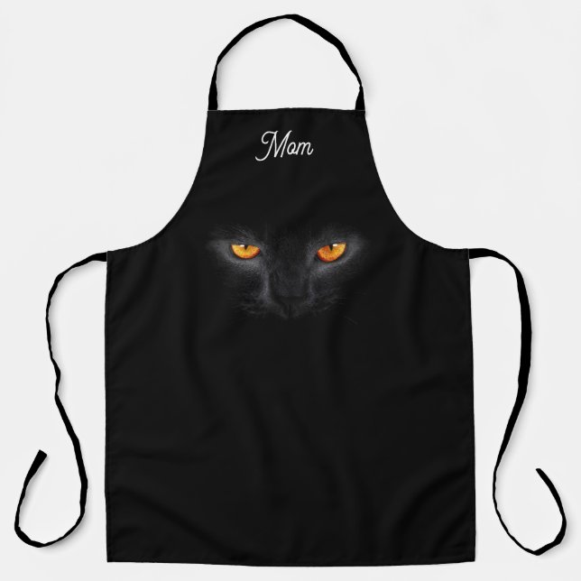 Tablier Chat noir monogramme (Recto)
