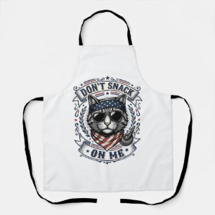 Tablier Chat Patriotique Vintage Ne Grignote Pas Sur Moi
