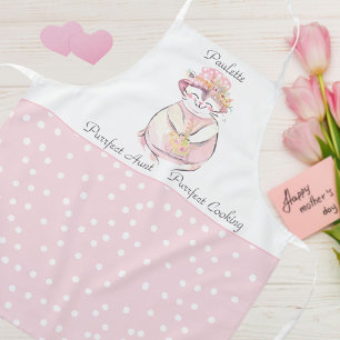 Tablier Chat sucré de tante Purfect Personnalisé