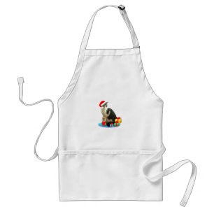Tablier chat tigré de Noël et joli petit ange