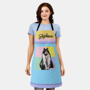 Tablier Chat Tuxedo Pastel Chats Femme Pastel Girls Animau