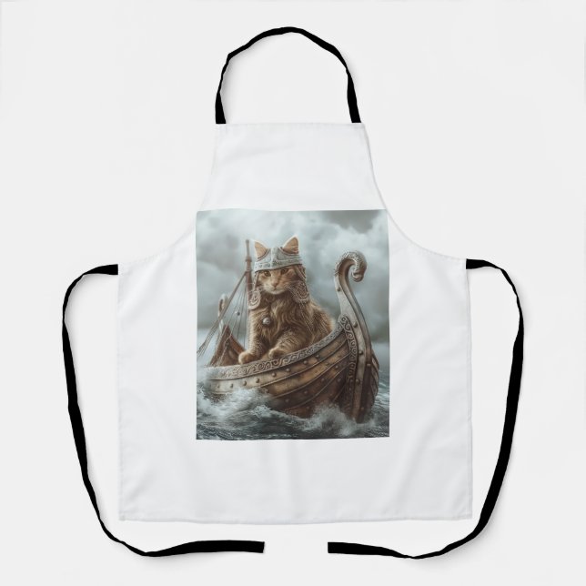 Tablier Chat viking (Recto)