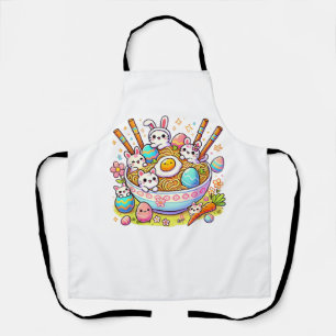 Tablier Chats Ramen de Pâques Mignons Anime Joyeux Jour de