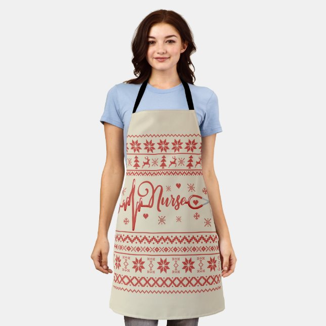 Tablier Chaud de Noël joyeux et moche (Porté)