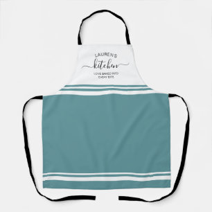 Tablier Chauffé Cuit En Turquoise Turquoise Français