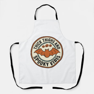 Tablier Chauve-souris d'Halloween Cuisses Épaisses Vibes S