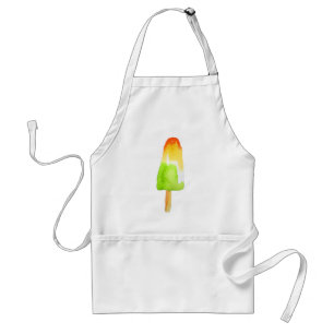 Tablier Chaux orange popsicle Été glaces pop art
