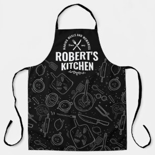 Tablier Chef Apron avec nom personnalisé Hommes Cadeaux pe