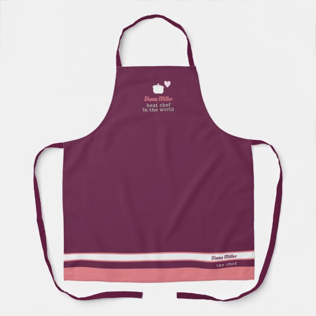 Tablier Chef Apron avec son nom (Recto)