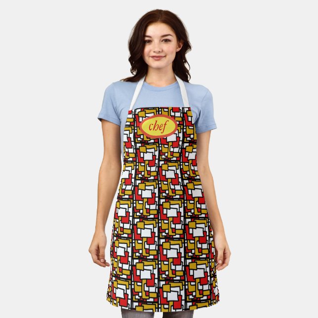 Tablier chef apron, delantar (Porté)
