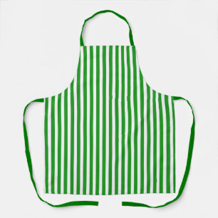 Tablier Chef aux rayures blanches vertes