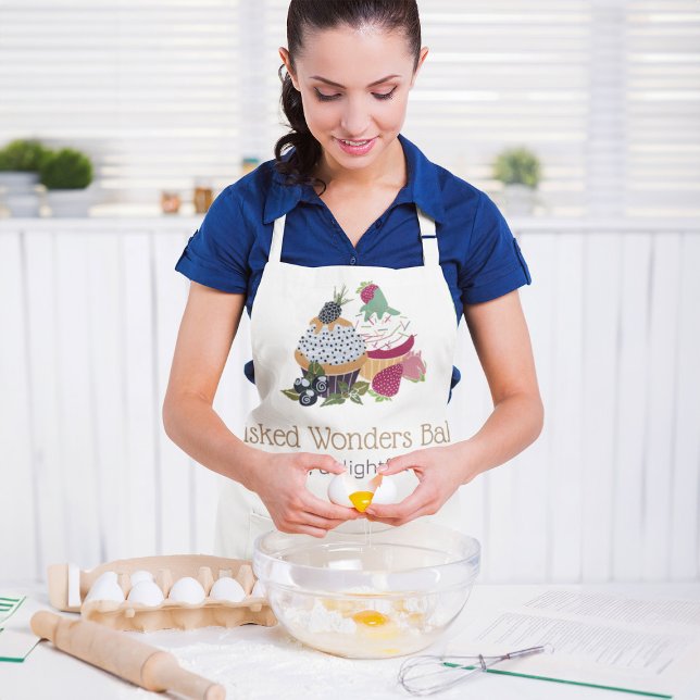 Tablier Chef boulangerie Cupcake (Cupcake Bakery Chef Apron)