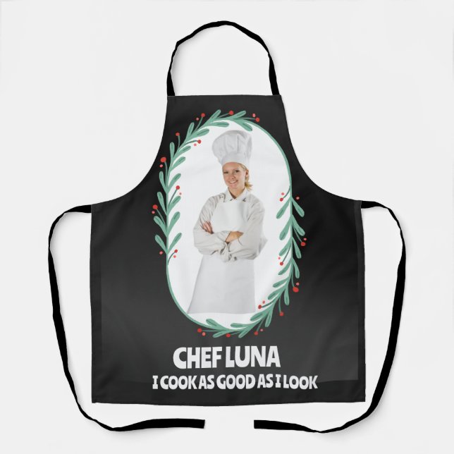 Tablier Chef cuisinière moderne Apron femme (Recto)