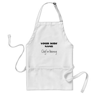 Tablier Chef dans la formation, VOTRE NOM d'ENFANTS