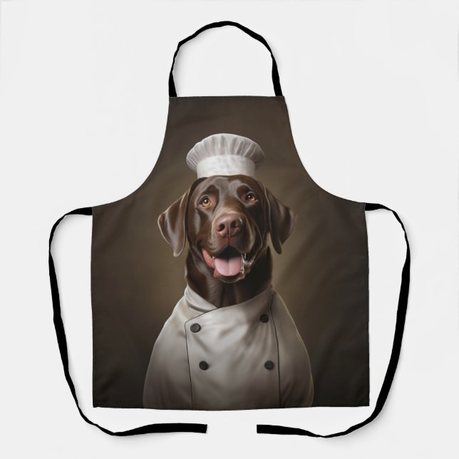 Tablier Chef de chien du laboratoire de chocolat (Recto)