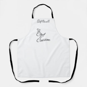 Tablier Chef de cuisine Nom personnalisable Adulte Apron