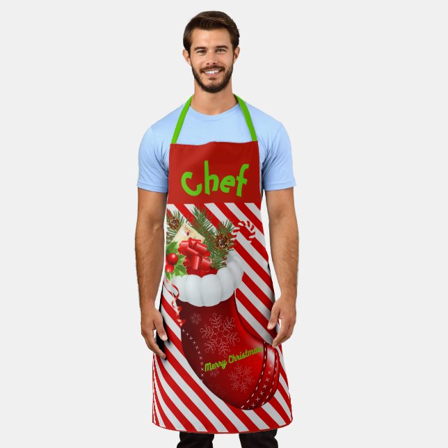 Tablier Chef de Noël Apron (Porté)