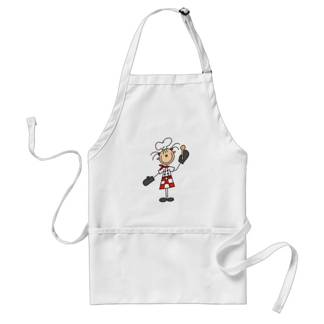 Tablier Chef féminin avec des T-shirts et des cadeaux de (Devant)