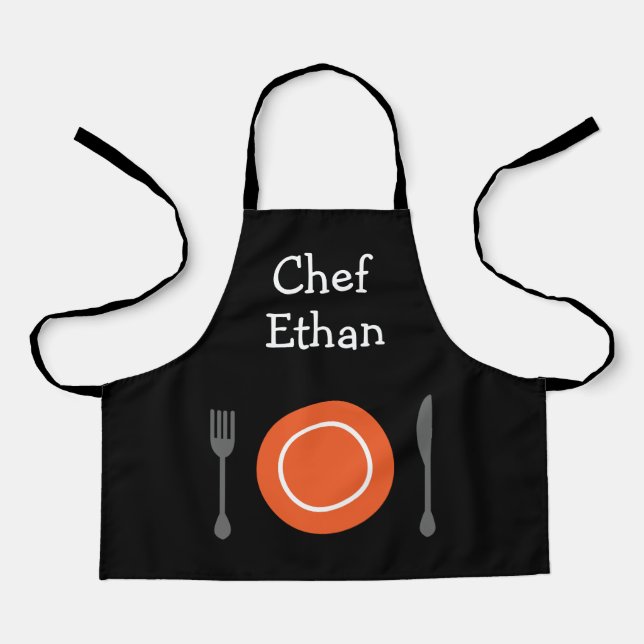 Tablier Chef junior garçons enfants gourmet (Recto)