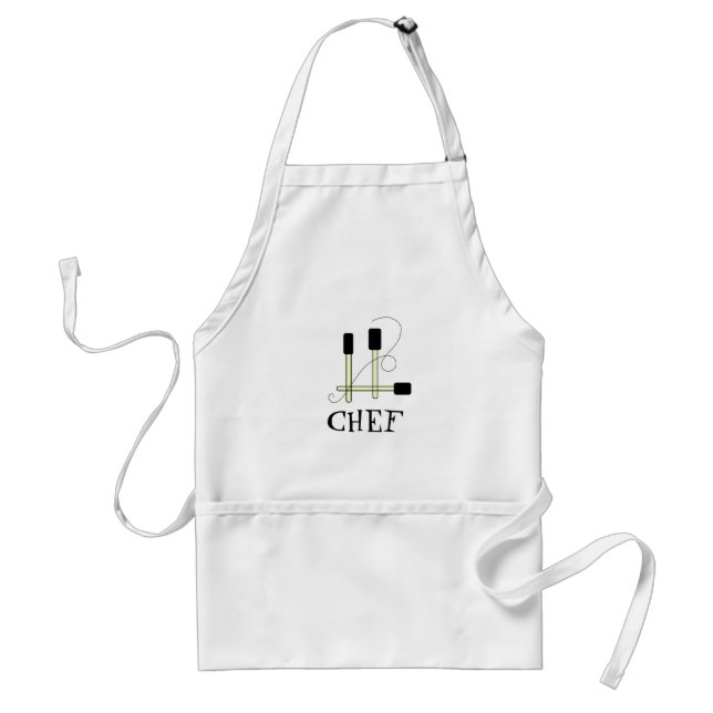 Tablier Chef - Spatulas Noires (Devant)