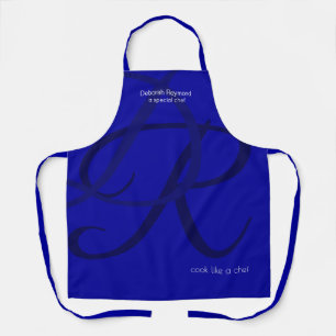 Tablier Chef spécial Monogram Blue
