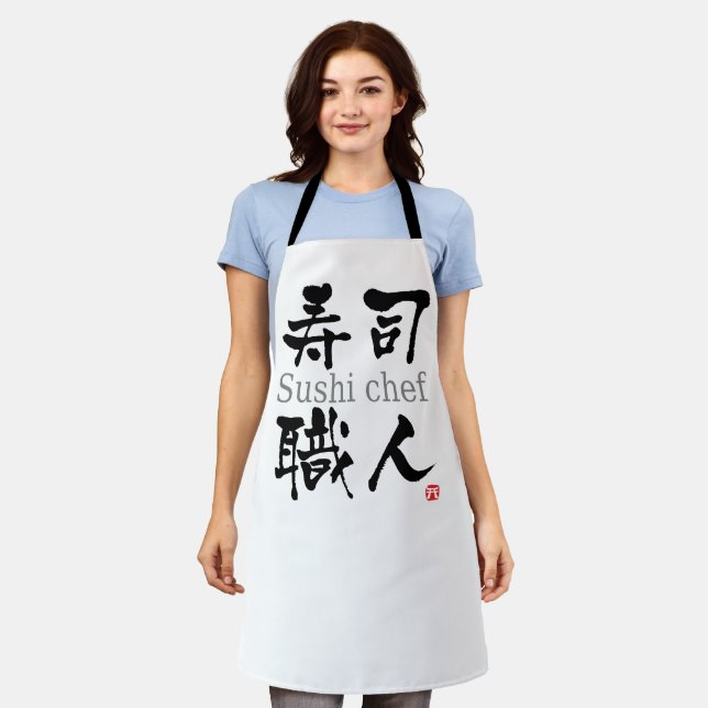 Tablier Chef sushi KANJI (Porté)