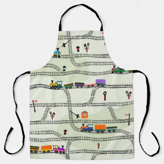 Tablier Chemin de fer pour enfants : Funny Motif sans cout