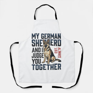 Tablier Chemise Berger Allemand Amoureux de Chien Drôle Gr