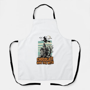 Tablier Chemise Chocolat Sorcière Dessin de friandise sucr