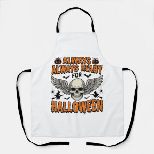 Tablier Chemise crâne Halloween Gravure vintage Citation d