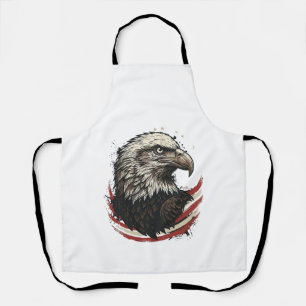 Tablier Chemise de conception de gravure patriotique d'aig