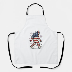 Tablier Chemise de conception de gravure vintage Bigfoot p